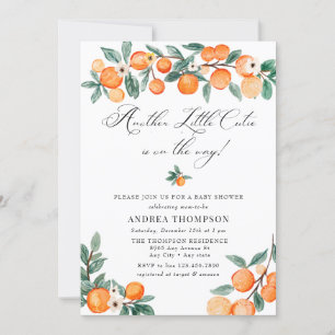 Another    Cutie    Orange Baby Shower Invitation