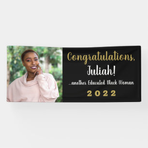 Another Educated Black Woman 2022 Graduation Photo Banner