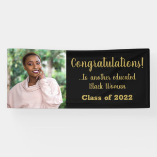 Another Educated Black Woman 2022 Graduation Photo Banner