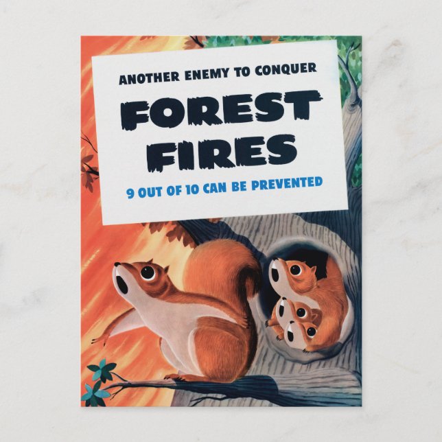 Another Enemy To Conquer Forest Fires Postcard (Front)
