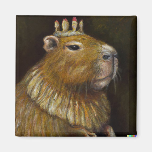 Another funny Capybara Portrait Magnet (Front)