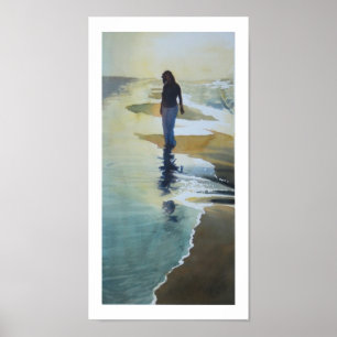"Another Happy Place" Beach Watercolor Poster