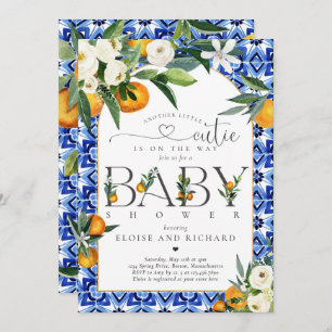 Another Little Cutie is on the Way Baby Shower Invitation