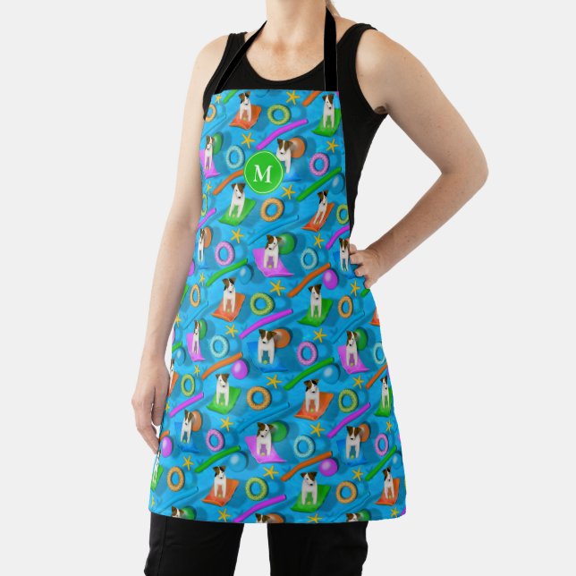 another Parson Jack Russell Terrier pool party Apron (Insitu)