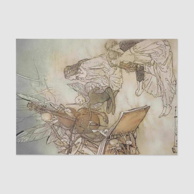 “Another Part of the Woods” by Arthur Rackham Tissue Paper (Front)