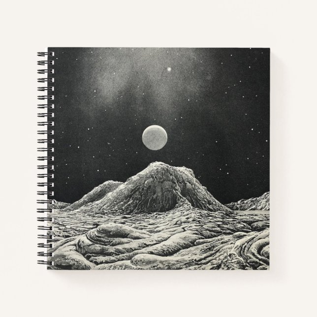 Another Planet Space Illustration Notebook (Front)