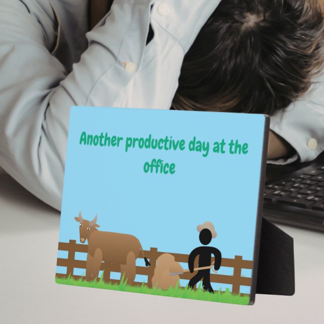 Another Productive Day at the Office Plaque (Creator Uploaded)