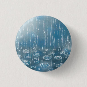 Another Rainy Day Weather Painting 3 Cm Round Badge