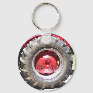 another red wheel key ring