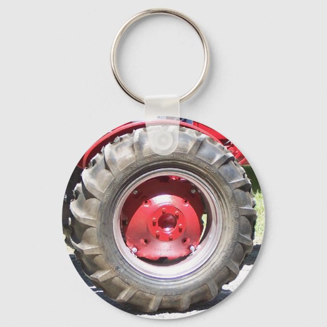 another red wheel key ring (Front)