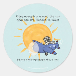 Another Trip Around the Sun Classic Round Sticker