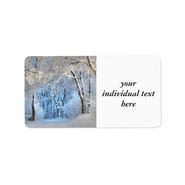 another winter wonderland label (Front)