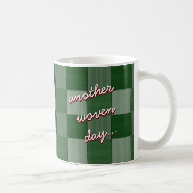 Another Woven Day Forest Green Coffee Mug (Right)