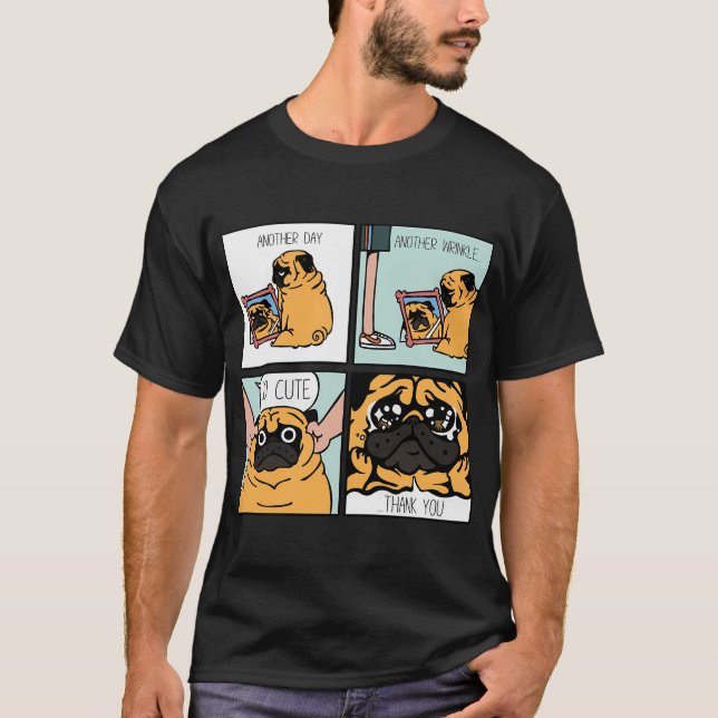 Another Wrinkle Pug T-Shirt (Front)