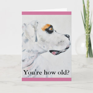 Another year older birthday card, Boxer Dog Card
