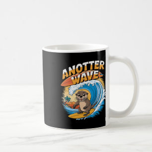 Anotter Wave - Funny Surfing Pun Surfer Otter Coffee Mug