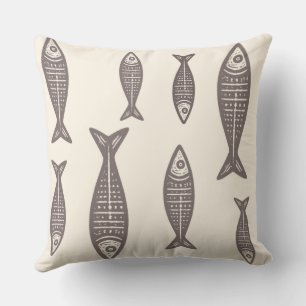 Anouke Coastal Fish / Driftwood Taupe Cushion