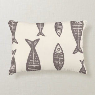 Anouke Coastal Fish / Driftwood Taupe Decorative Cushion