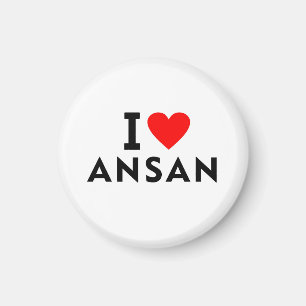 Ansan South Korea love city heart like travel Magnet