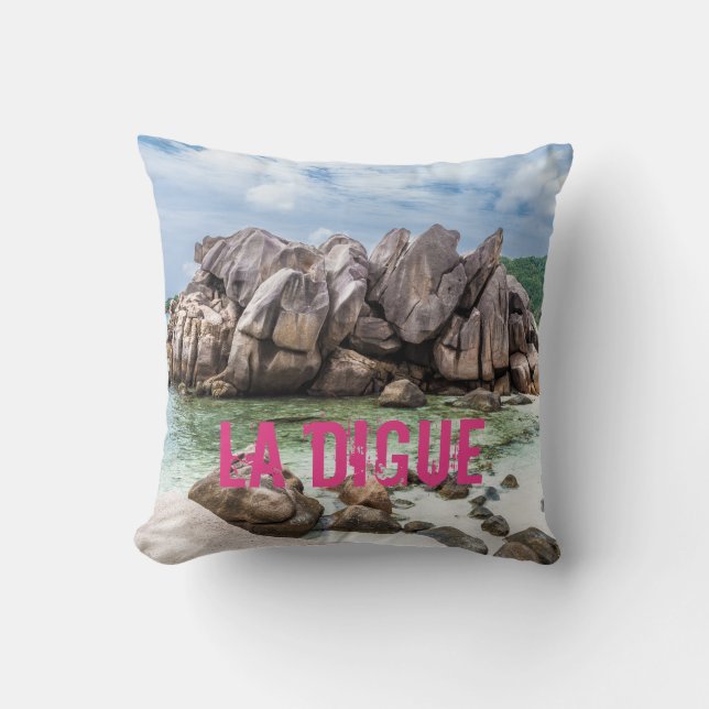 Anse Cocos Seychelles La Digue Beach gift Cushion (Front)