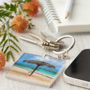 Anse des Rochers beach Key Ring