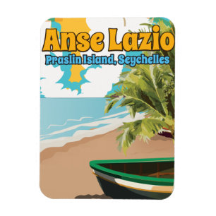 Anse Lazio Praslin Island, Seychelles Magnet