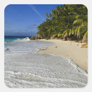 Anse Victorin Beach 2 Square Sticker
