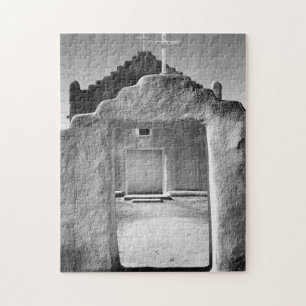Ansel Adams - Church Entrance - New Mexico Jigsaw Puzzle