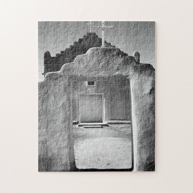 Ansel Adams - Church Entrance - New Mexico Jigsaw Puzzle (Vertical)