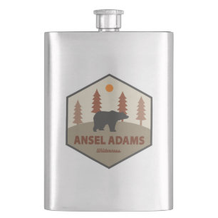 Ansel Adams Wilderness California Bear Hip Flask
