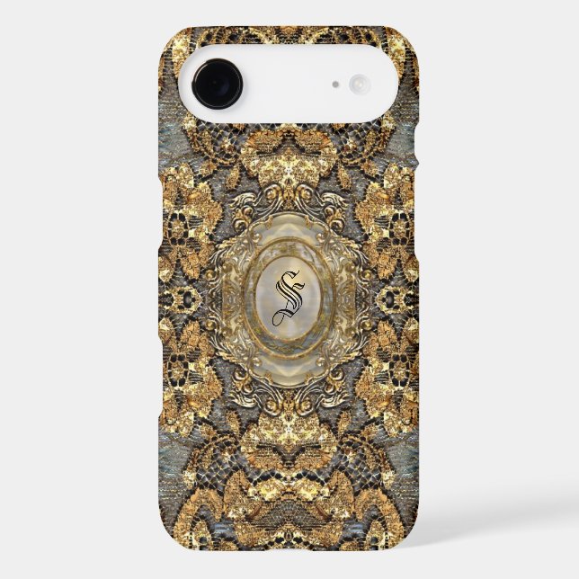 Ansel Grande Lace  6/6s Victorian  Monogram Case-Mate iPhone Case (Back)