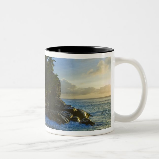 Ansi Victorin Beach 2 Two-Tone Coffee Mug (Right)