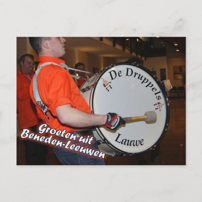 Ansichtkaart Grote trom Postcard (Front)