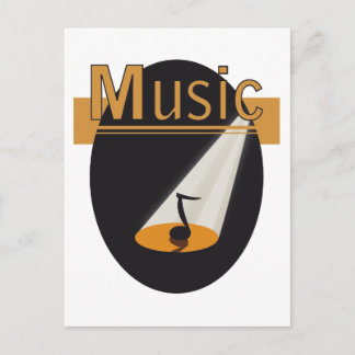 ansichtkaart "Music" design Postcard