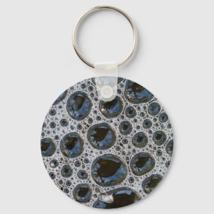 Anstract Bubble Pattern Key Ring