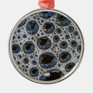 Anstract Bubble Pattern Metal Ornament