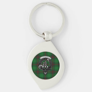 Anstruther Clan Badge Silver Metal Key Ring