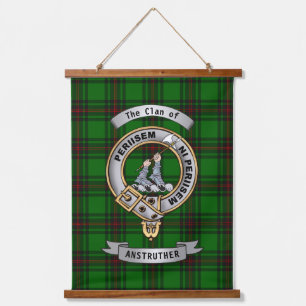 Anstruther Clan Badge & Tartan  Hanging Tapestry