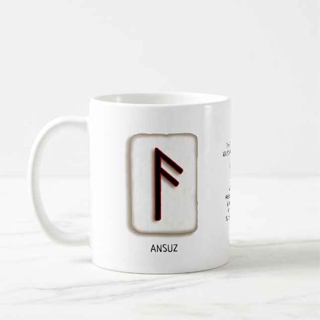 Ansuz RuneStone Mug (Left)