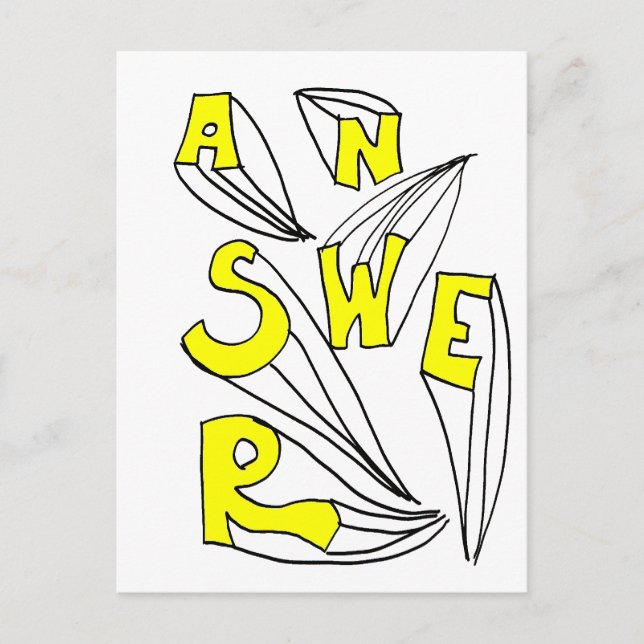 ANSWER POSTCARD (Front)
