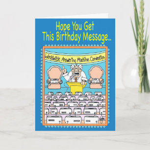 ANSWERING MACHINES Birthday Card
