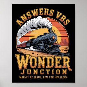 Answers Vbs 2025 Wonder Junction Christian Train G Poster