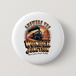 Answers Vbs Wonder Junction Christian Train Vintag 6 Cm Round Badge