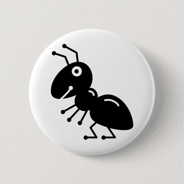 Ant 6 Cm Round Badge (Front)
