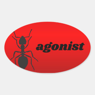 ant-agonist oval sticker