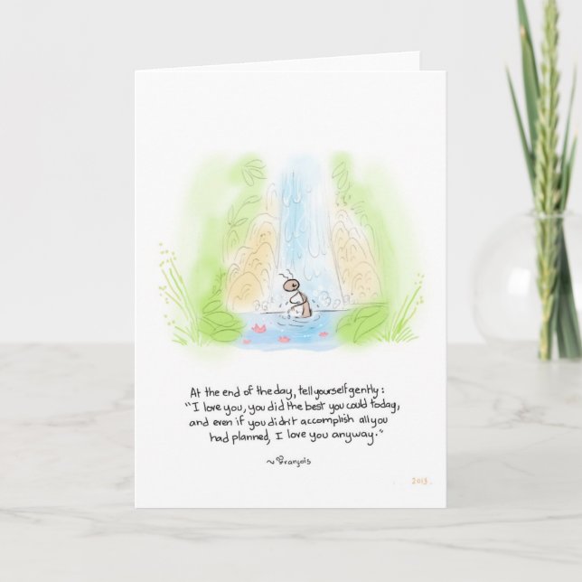 Ant Bath greeting card (Front)