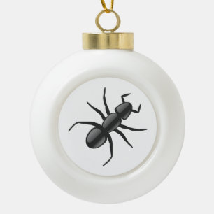 Ant Ceramic Ball Christmas Ornament