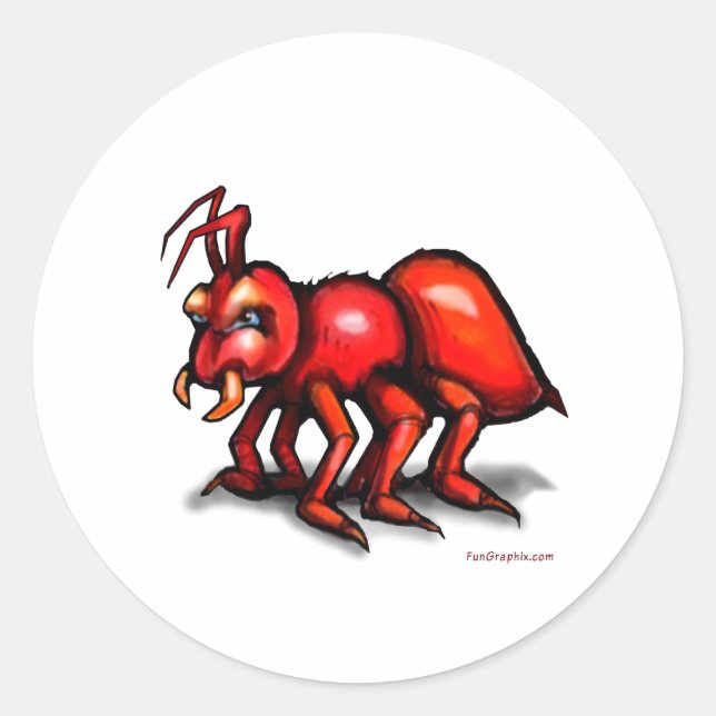 Ant Classic Round Sticker (Front)
