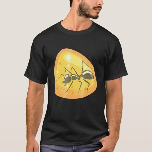 Ant In Amber Insect Tree Resin Jewellery Jewellery T-Shirt (Front)