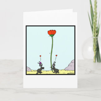 Ant in love: Ant cartoon Holiday Card